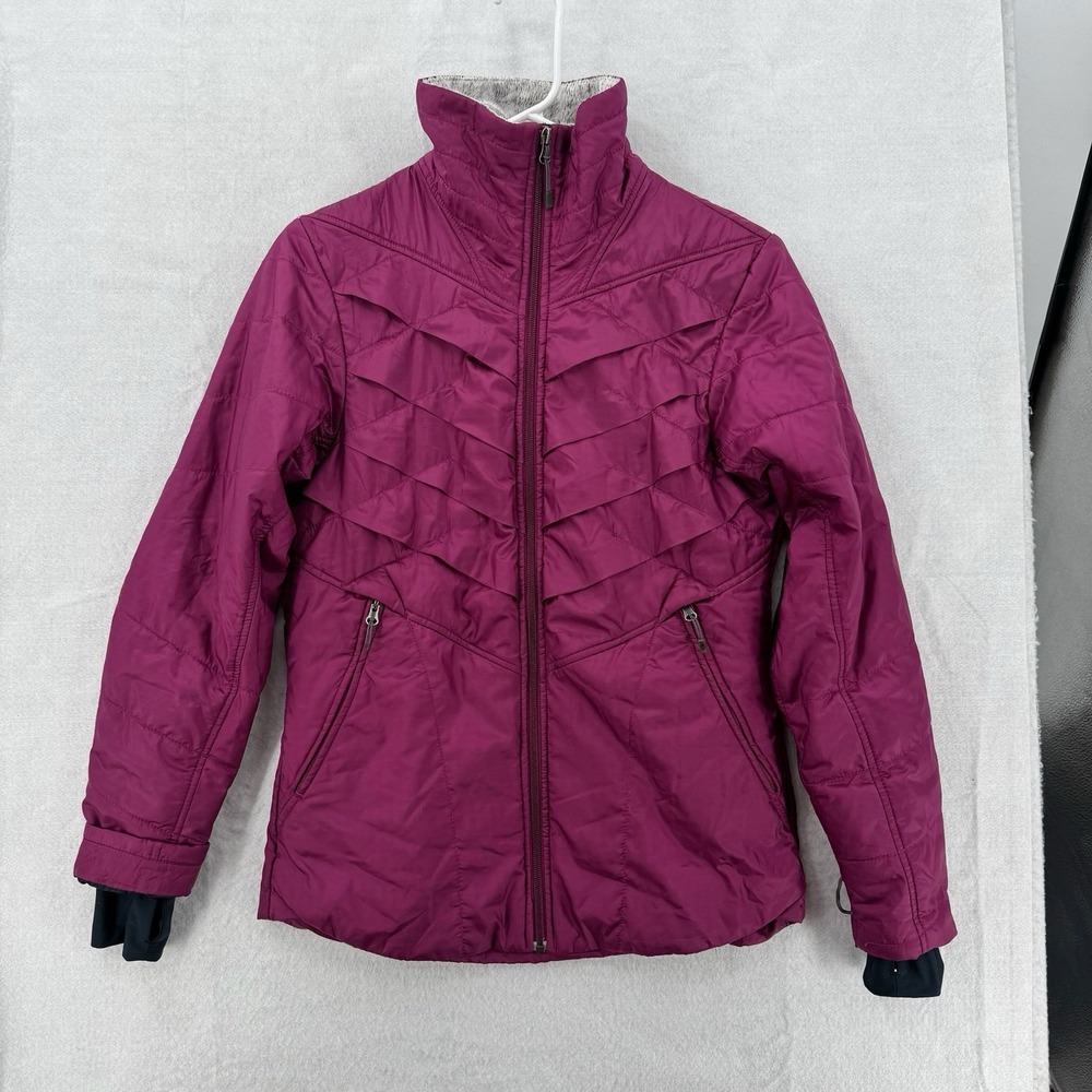 Columbia Jacket Womens Small Purple Omni-Heat Interchange Puffer Zip Up Coat